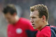 GRONINGEN, NETHERLANDS  - JANUARY 24: Arjen Robben of PSV warms up before the Dutch First Division league match between FC Groningen and  PSV Eindhoven at The Oosterpark Stadium on 25 January, 2004 in Groningen, Netherlands. (Photo by Stuart Franklin/Getty Images)